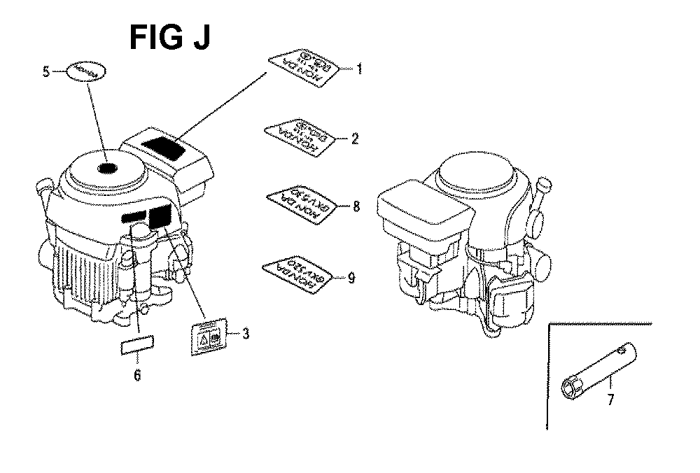 Fig-15 Diagram and Parts List for GXV530 Type QXU4A Honda Engine