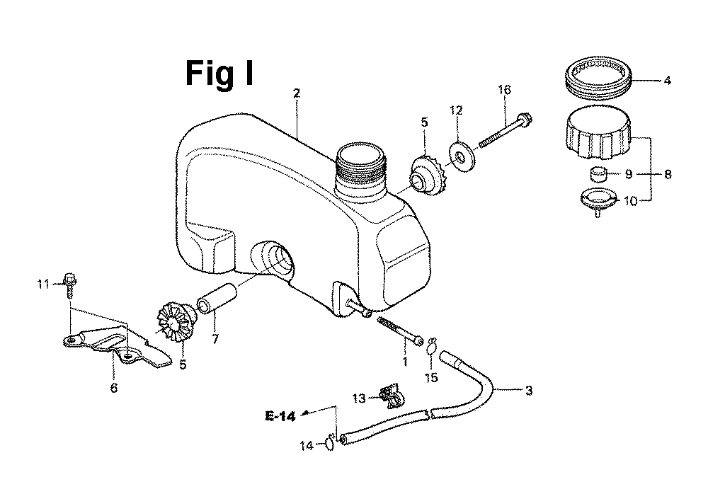 Fig-7 Diagram and Parts List for GXV120 Type A12 Honda Engine