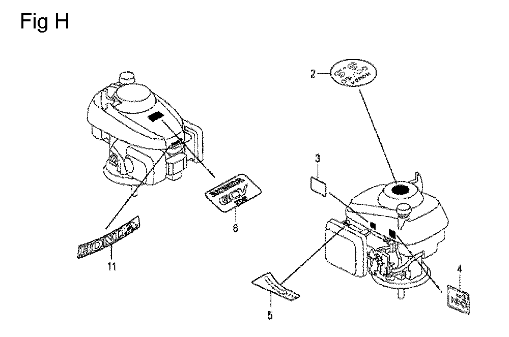 Fig-8 Diagram and Parts List for GCV160LA Type S1M Honda Engine