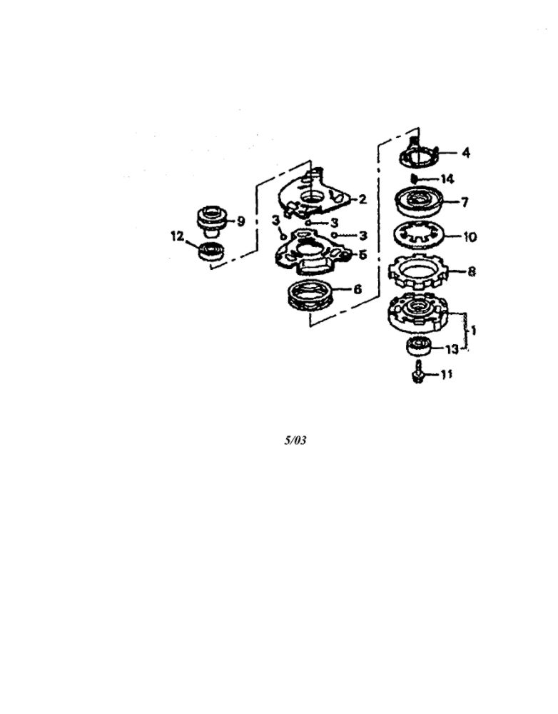 Blade Brake Clutch Diagram and Parts List for GCV-160-A1AE  Honda Engine