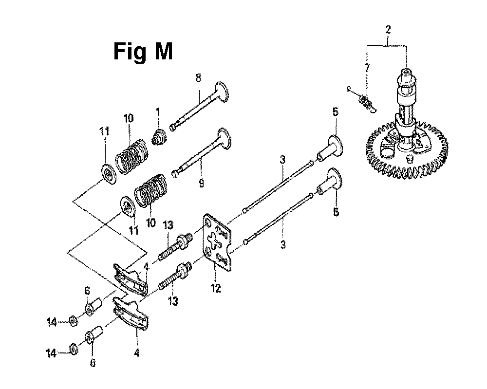Fig-12 Diagram and Parts List for GXV160H2 Type T1AH Honda Engine