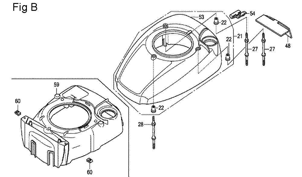 Fig-2 Diagram and Parts List for GCV160LA0 Type BHH Honda Engine