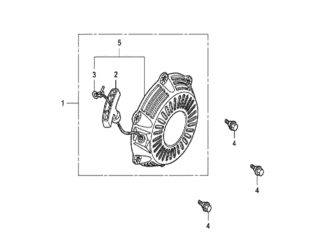 Fig-0 Diagram and Parts List for GX100 Type QA2 Honda Engine