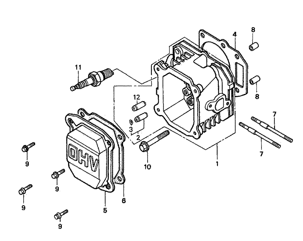 Fig-0 Diagram and Parts List for GXV140 Type A1 Honda Engine