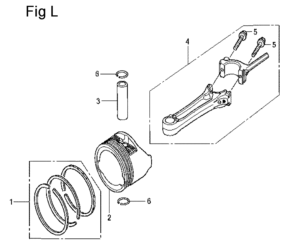 Fig-12 Diagram and Parts List for GCV160LA Type A1AF Honda Engine