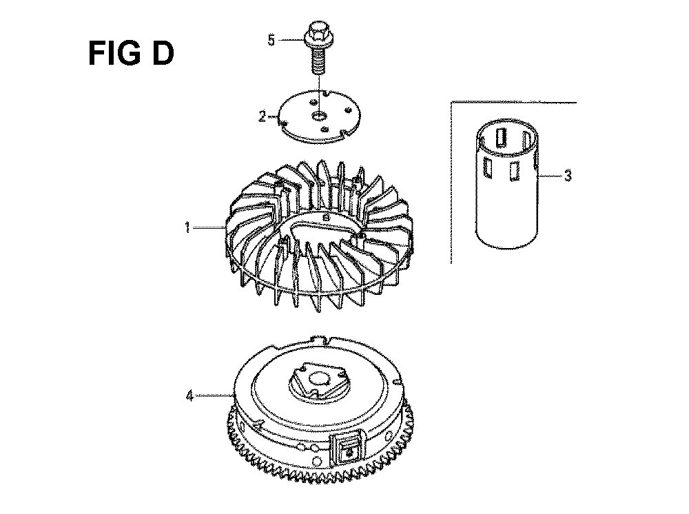 Fig-3 Diagram and Parts List for GXV530 Type UXE3A Honda Engine