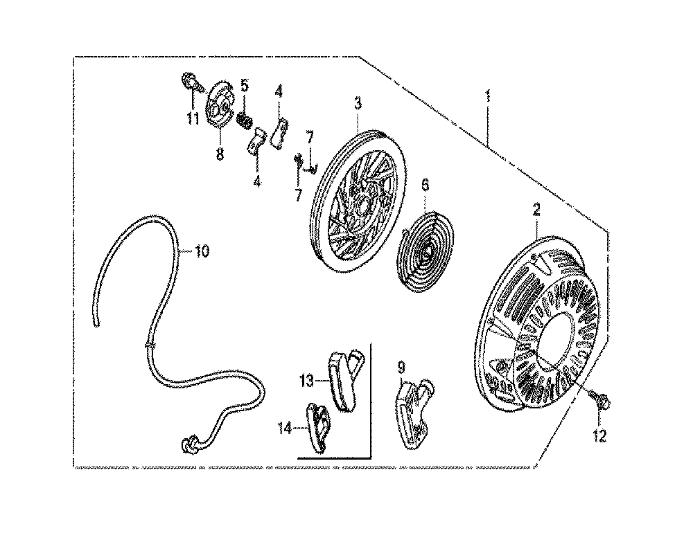 Fig-0 Diagram and Parts List for GX270U Type VN19 Honda Engine