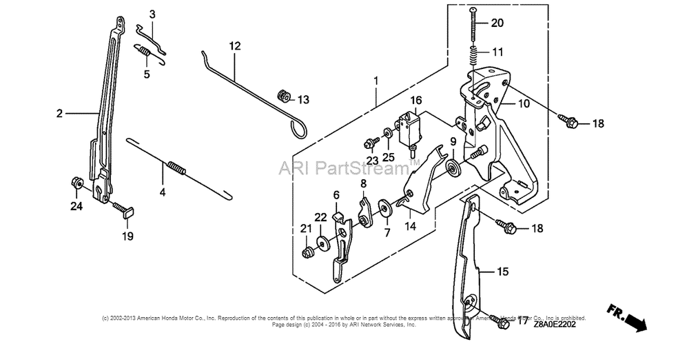 Control (3) Diagram and Parts List for GC160LA (typeVHA)(GCAHA-3599750) Honda Engine
