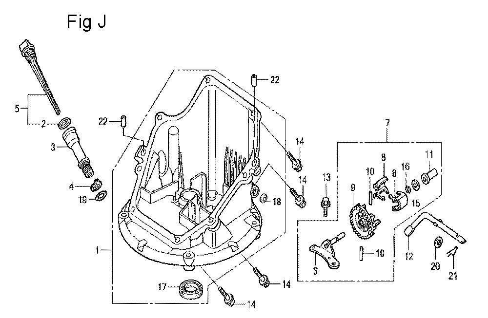 Fig-10 Diagram and Parts List for GCV160LE Type A7H1 Honda Engine