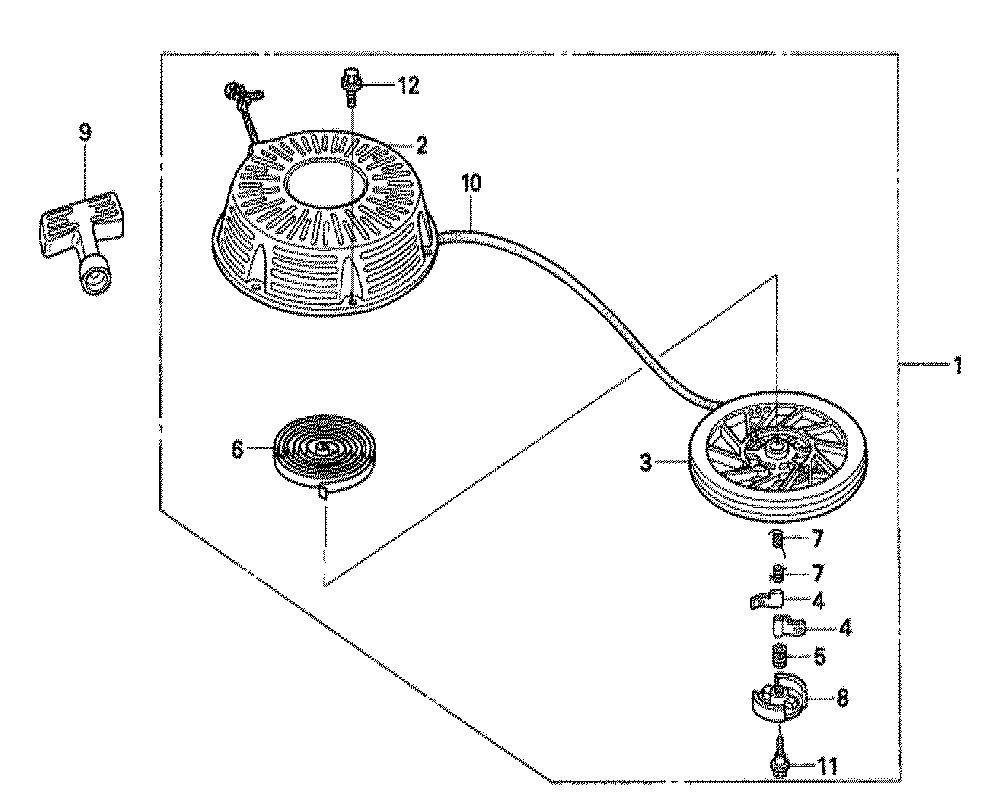 Fig-0 Diagram and Parts List for GXV530 Type QRA4A Honda Engine