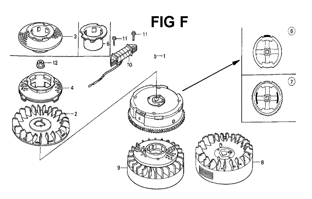 Fig-4 Diagram and Parts List for GXV160 Type N4 Honda Engine