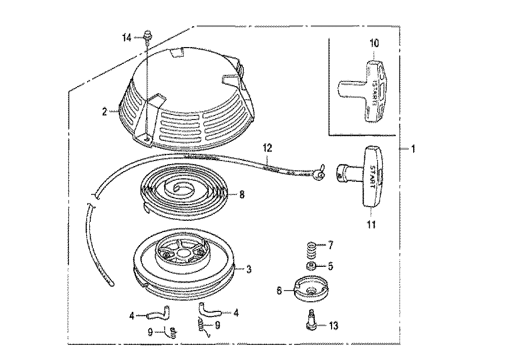 Fig-0 Diagram and Parts List for GXV160UH2 Type N4 Honda Engine