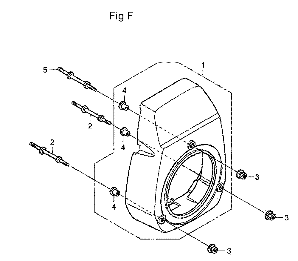 Fig-6 Diagram and Parts List for GC190A Type DHAF Honda Engine