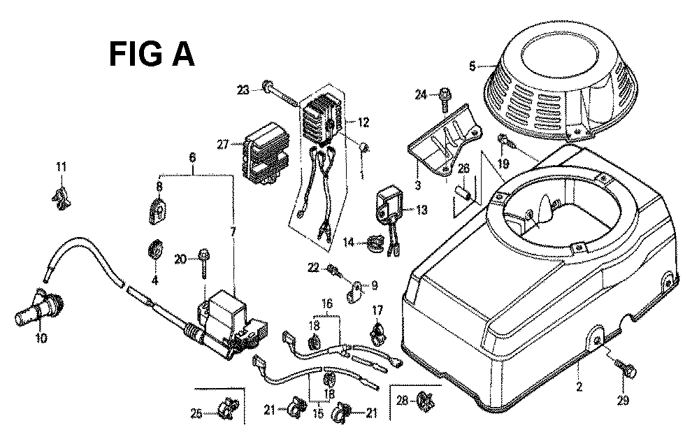 Fig-8 Diagram and Parts List for GXV340 Type DN2 Honda Engine