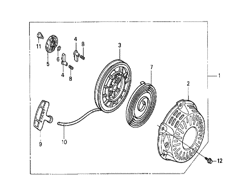 Fig-0 Diagram and Parts List for GX120K1 (LAJ4)(43-9099999) Honda Engine