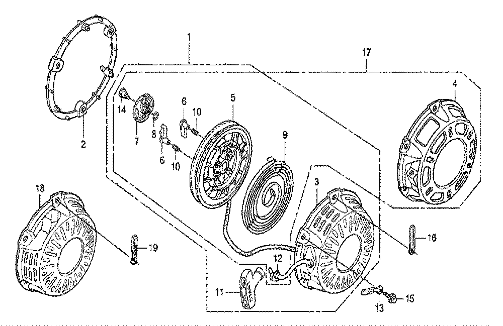 Fig-0 Diagram and Parts List for GX200 Type LX4 Honda Engine