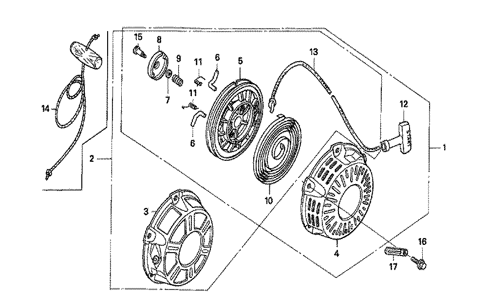 Fig-0 Diagram and Parts List for GX160K1 Type NJC1 Honda Engine