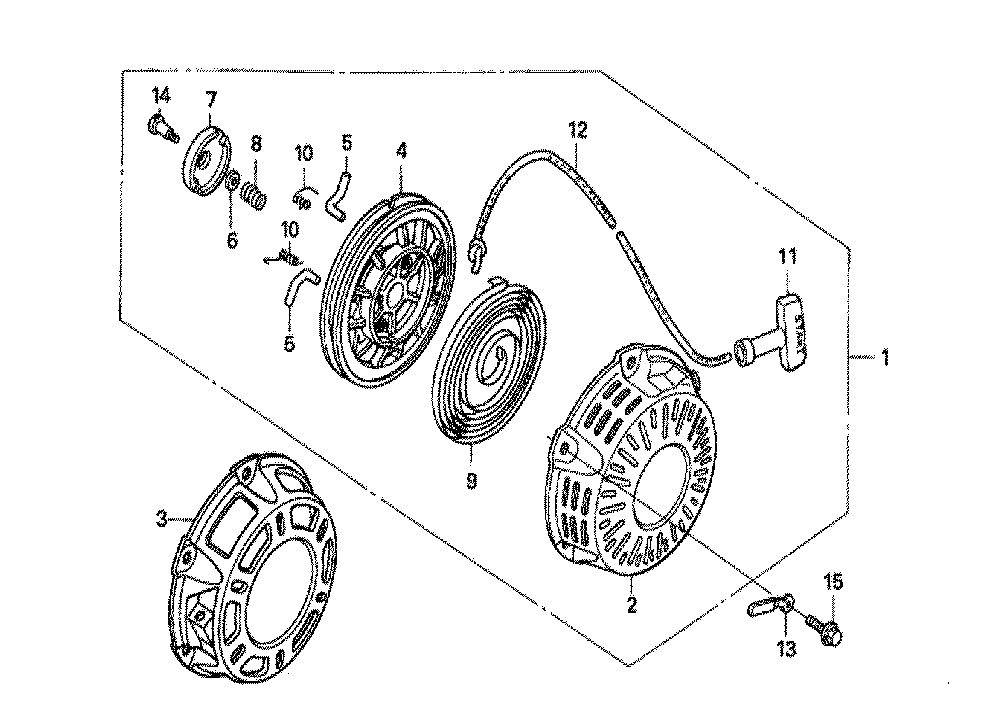 Fig-0 Diagram and Parts List for GX160U1 Type VA2 Honda Engine
