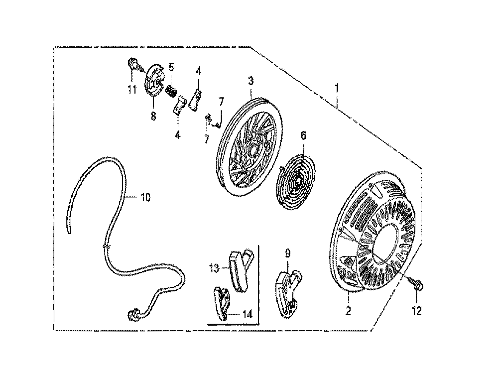 Fig-0 Diagram and Parts List for GX270RT Type VKB2 Honda Engine