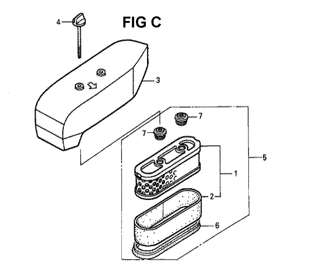 Fig-3 Diagram and Parts List for GXV160K1 Type SFCA Honda Engine