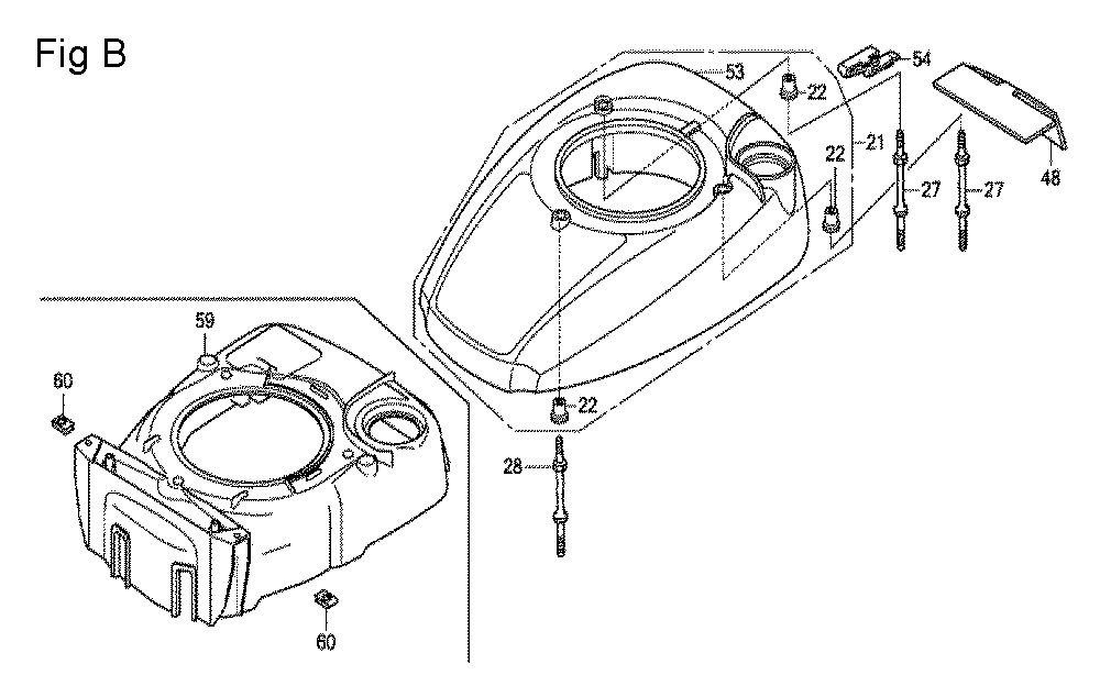 Fig-2 Diagram and Parts List for GCV160LA0 Type A1AF Honda Engine