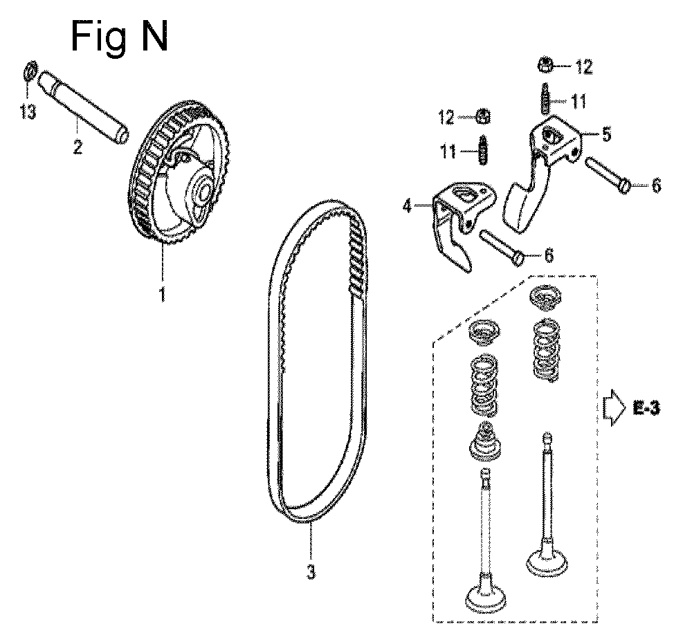 Fig-14 Diagram and Parts List for GC160A Type SHE Honda Engine