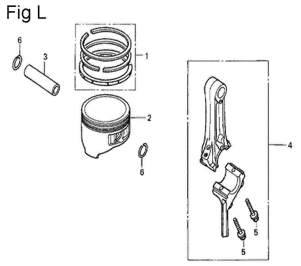 Fig-12 Diagram and Parts List for GS190A Type QBU Honda Engine