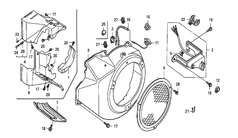 Fig-0 Diagram and Parts List for GX270 Type LWD Honda Engine