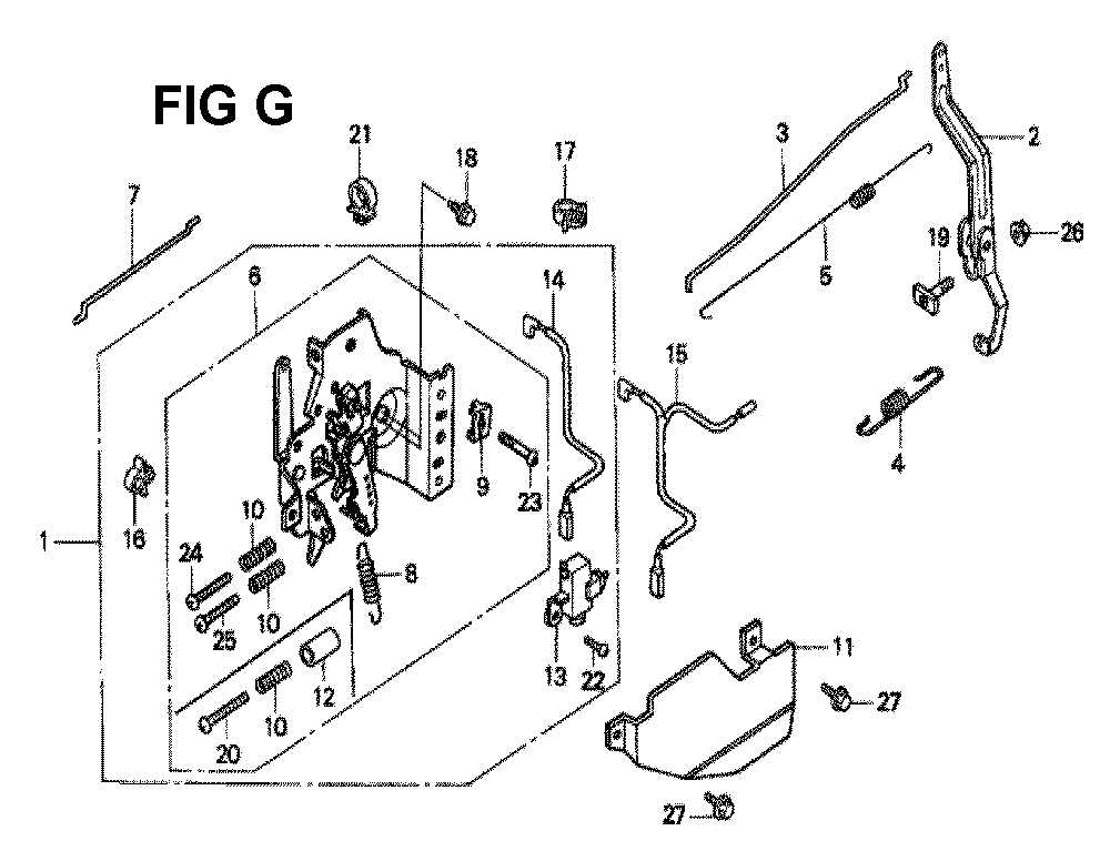 Fig-3 Diagram and Parts List for GXV160K1 Type N4C Honda Engine
