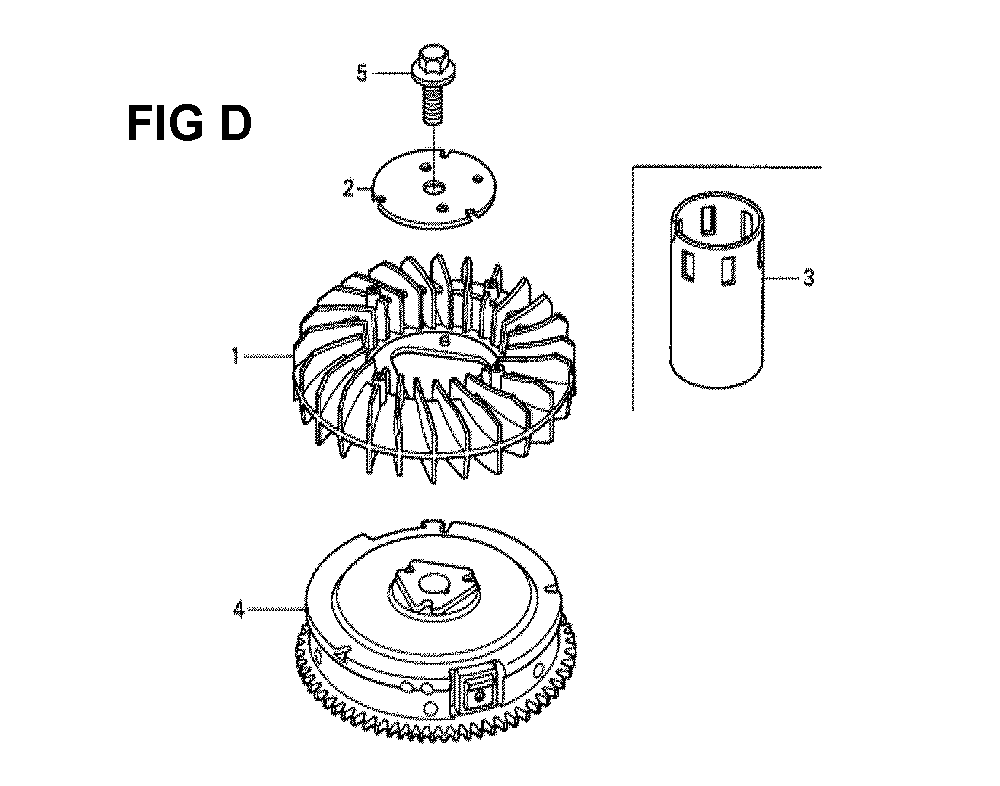 Fig-14 Diagram and Parts List for GXV530 Type EXA1A Honda Engine