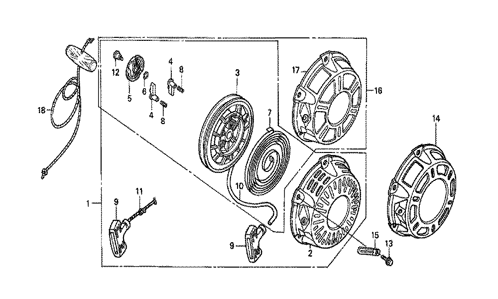 Fig-0 Diagram and Parts List for GX160K1 Type VTE2 Honda Engine