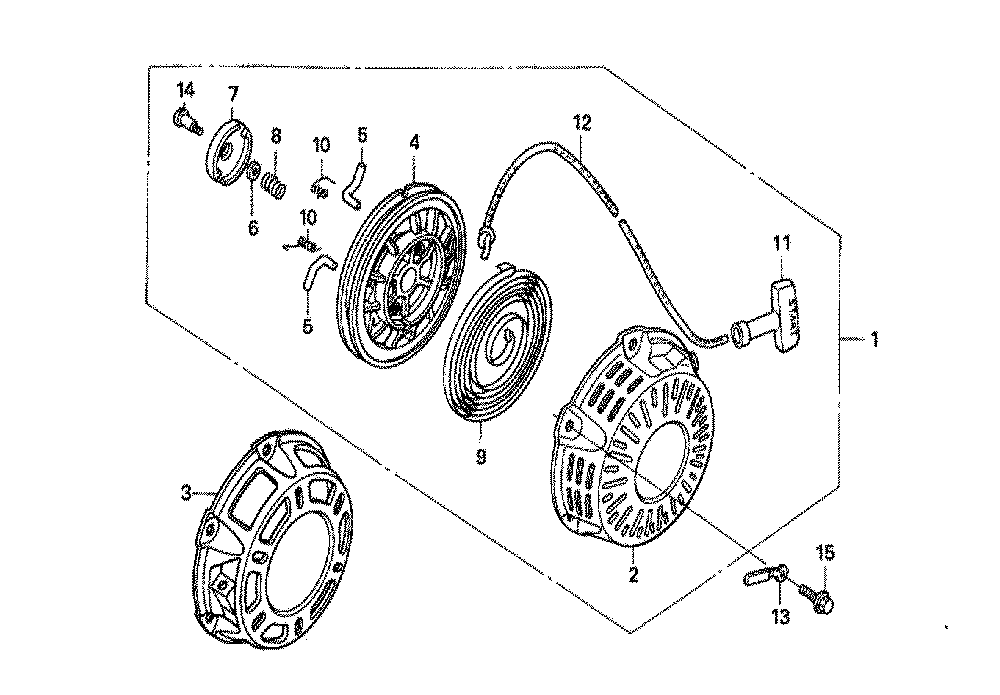 Fig-0 Diagram and Parts List for GX160U1 Type VMS4 Honda Engine