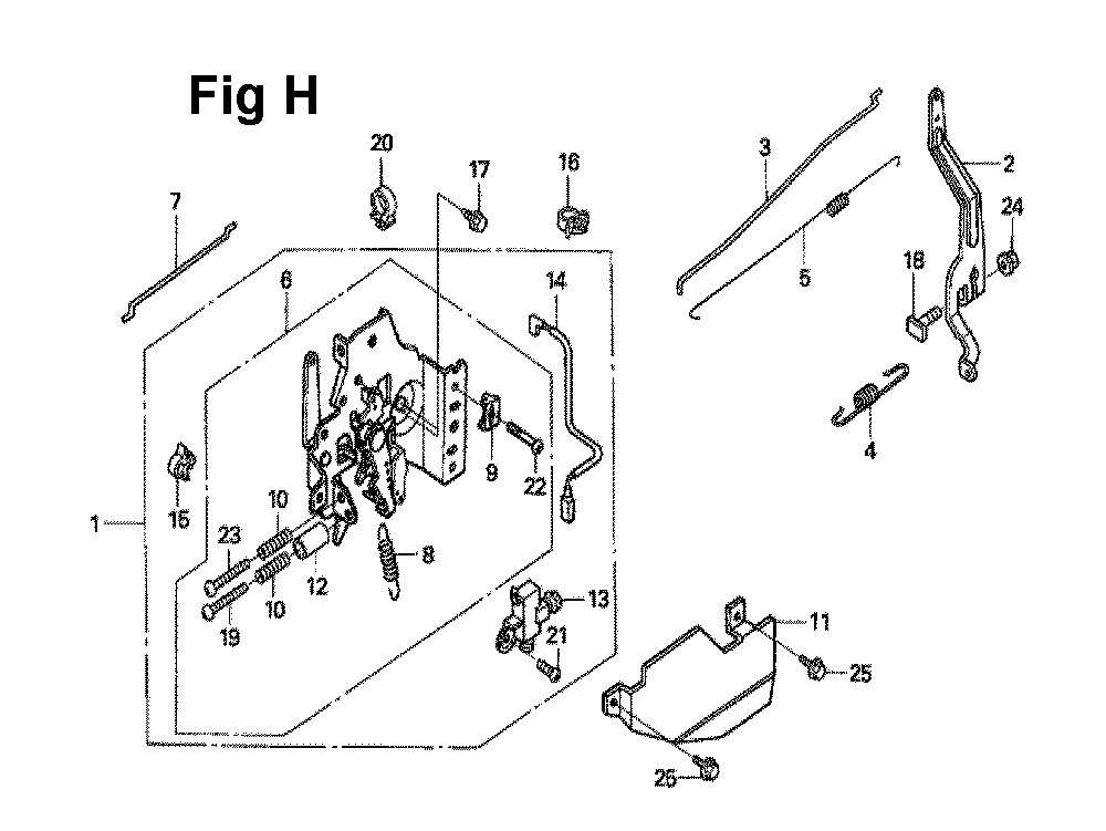 Fig-3 Diagram and Parts List for GXV160UH2 Type T1AT Honda Engine