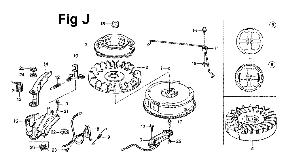 Fig-10 Diagram and Parts List for GXV120 Type A1L2 Honda Engine
