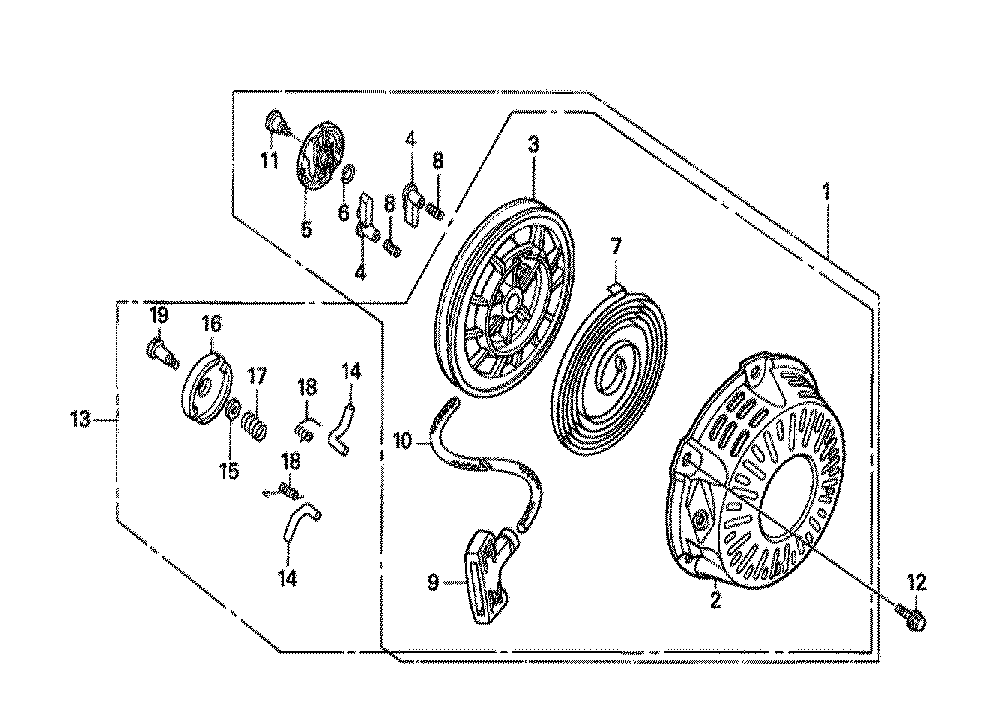 Fig-0 Diagram and Parts List for GX160H1 Type SDC1 Honda Engine