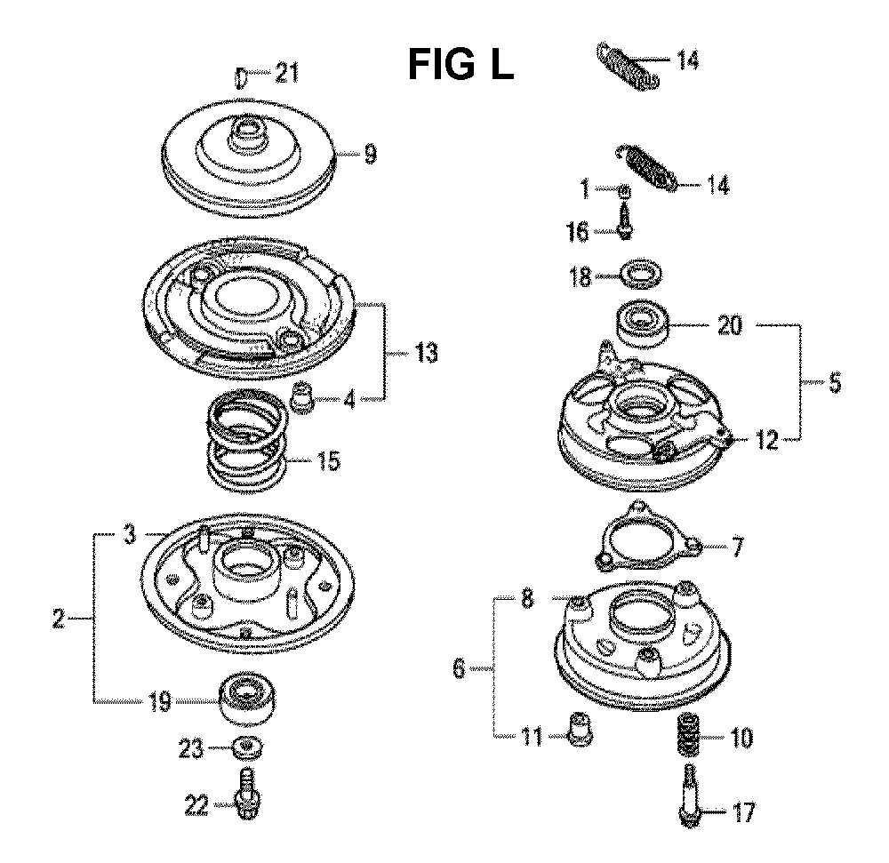 Fig-5 Diagram and Parts List for GXV160H2 Type SFY1 Honda Engine