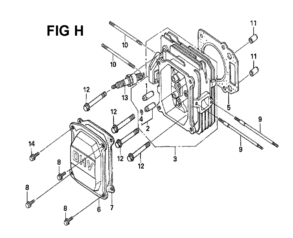 Fig-11 Diagram and Parts List for GXV160H2 Type SFE Honda Engine