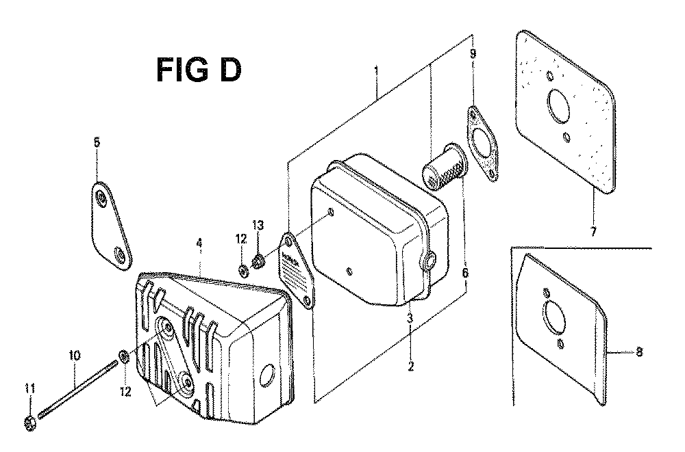 Fig-13 Diagram and Parts List for GXV120 Type SFL Honda Engine