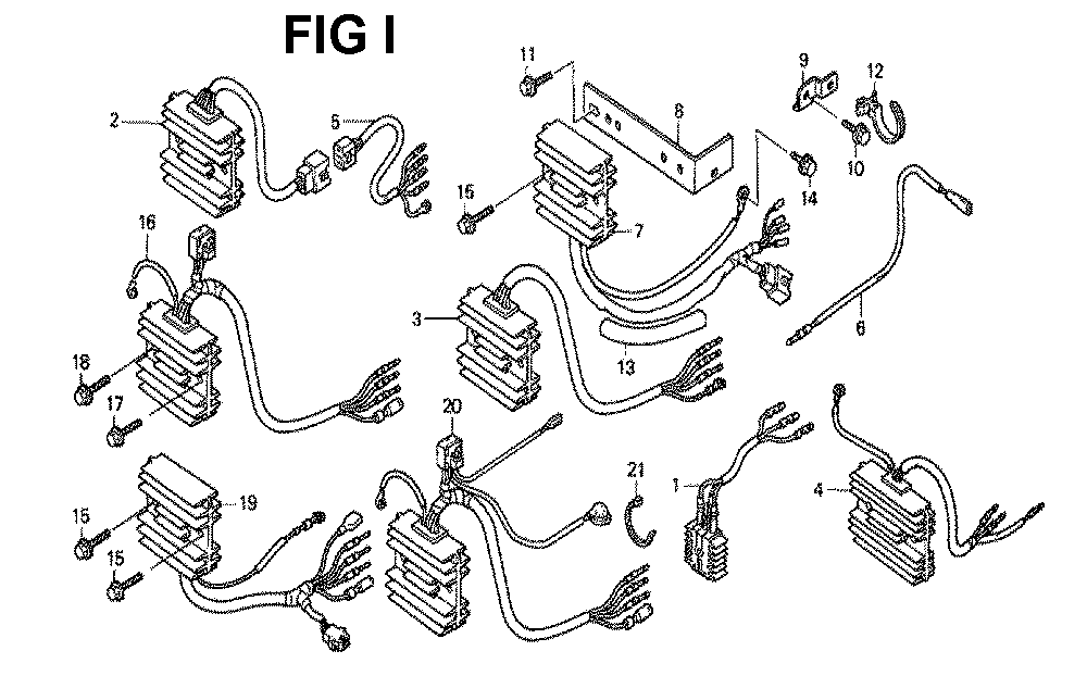 Fig-4 Diagram and Parts List for GXV530 Type QXU4A Honda Engine