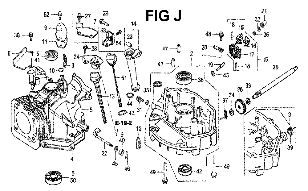 Fig-2 Diagram and Parts List for GXV160K1 Type SFLA Honda Engine