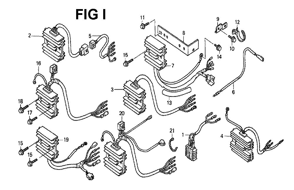 Fig-12 Diagram and Parts List for GXV530 Type SXE3A Honda Engine