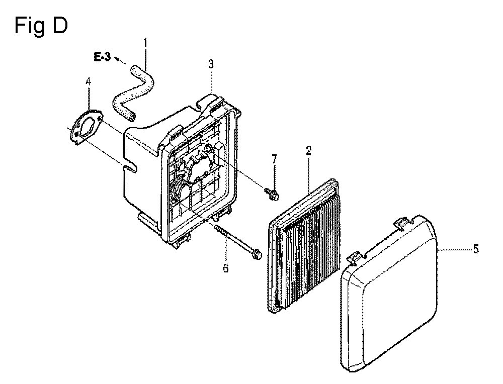 Fig-4 Diagram and Parts List for GCV160LA Type A1AF Honda Engine