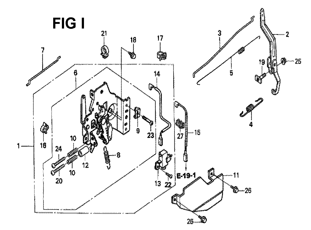 Fig-3 Diagram and Parts List for GXV160H2 Type A1SA Honda Engine