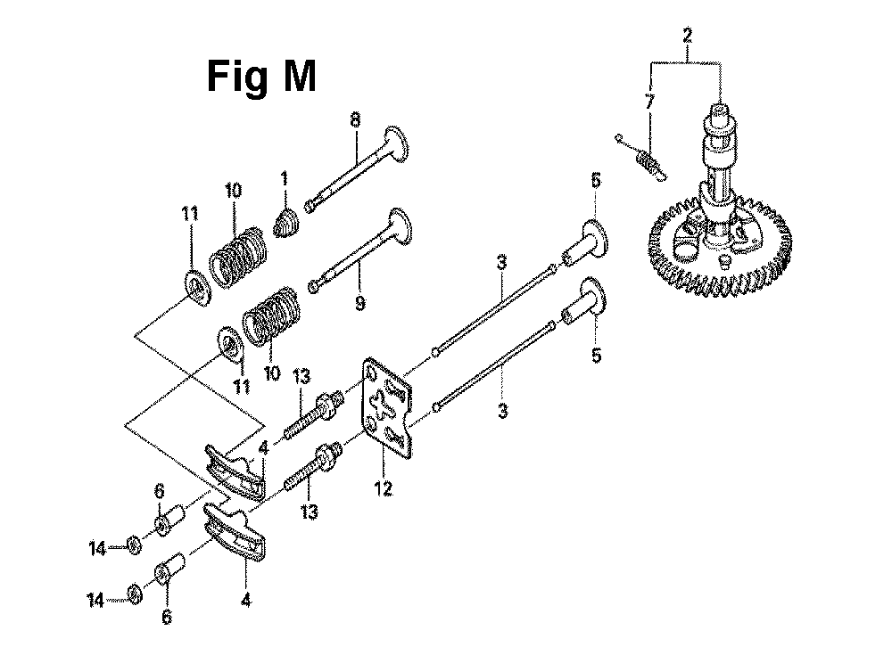 Fig-8 Diagram and Parts List for GXV160UH2 Type N1MH Honda Engine