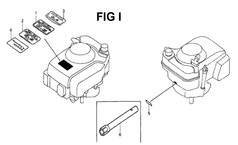 Fig-1 Diagram and Parts List for GXV160K1 Type N1F Honda Engine