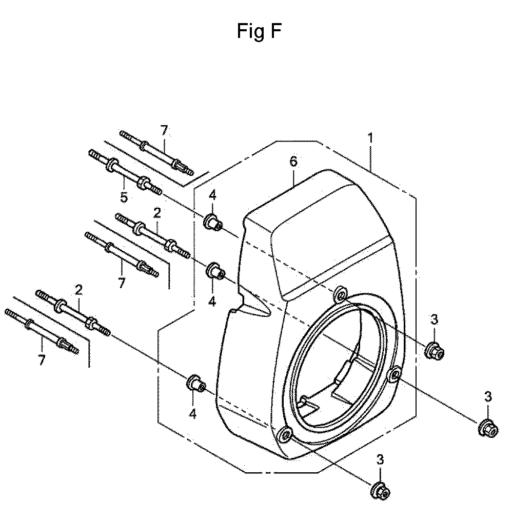 Fig-6 Diagram and Parts List for GC160A Type MEA2 Honda Engine