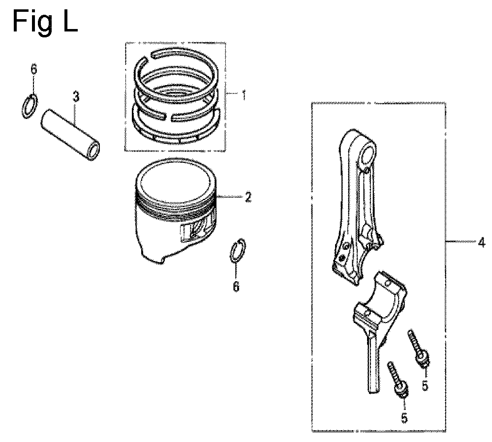 Fig-12 Diagram and Parts List for GC190A Type SHE1 Honda Engine