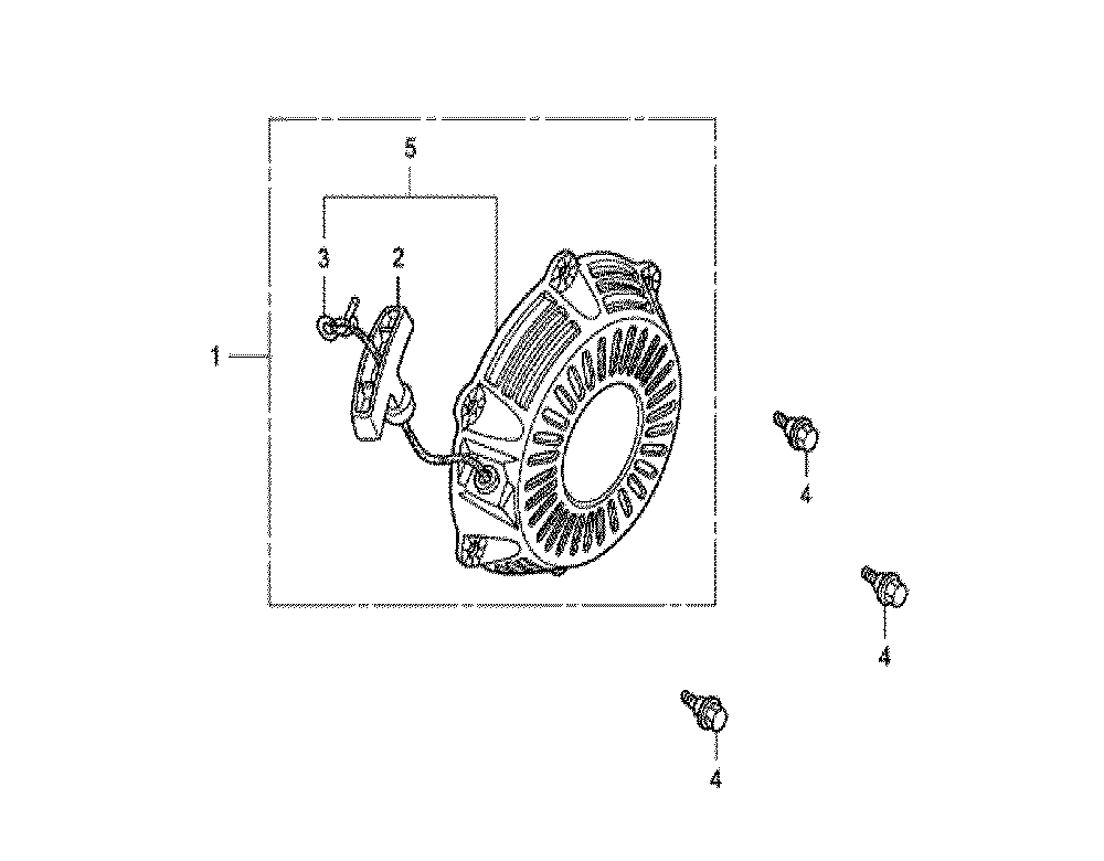 Fig-0 Diagram and Parts List for GX100 Type VA2 Honda Engine