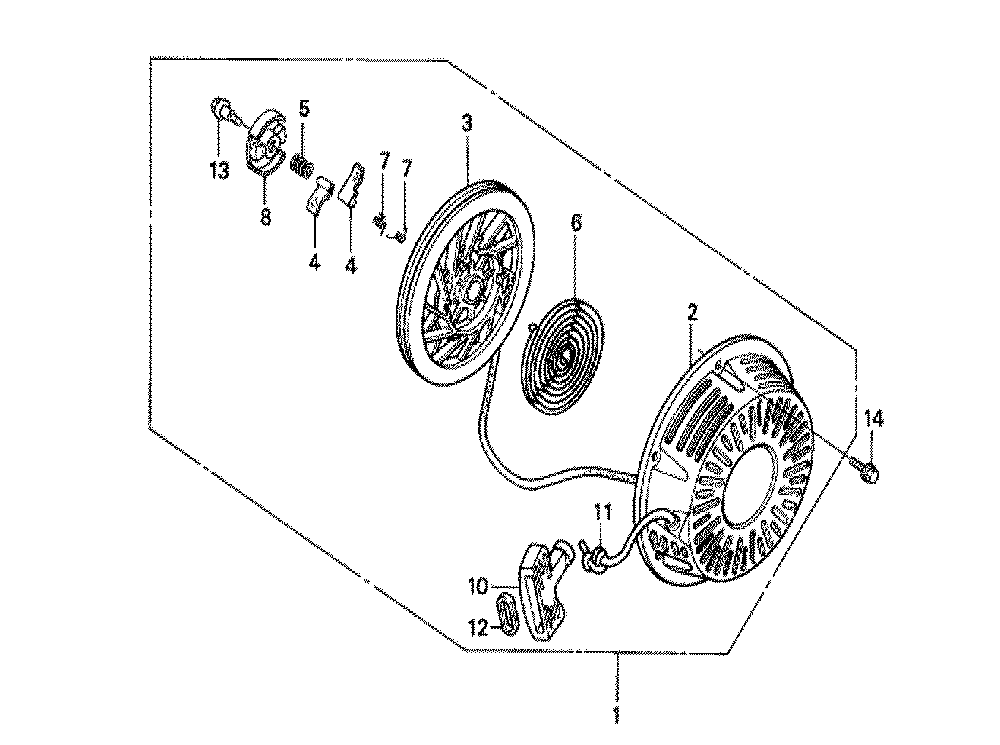 Fig-0 Diagram and Parts List for GX270 Type HX26A Honda Engine