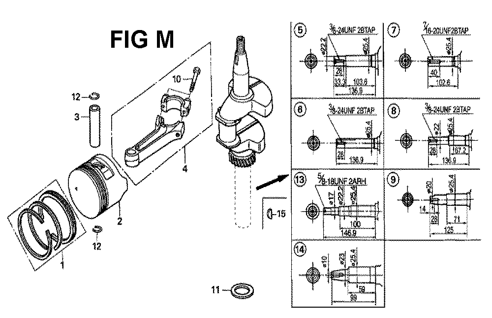 Fig-10 Diagram and Parts List for GXV160H2 Type SFY1 Honda Engine